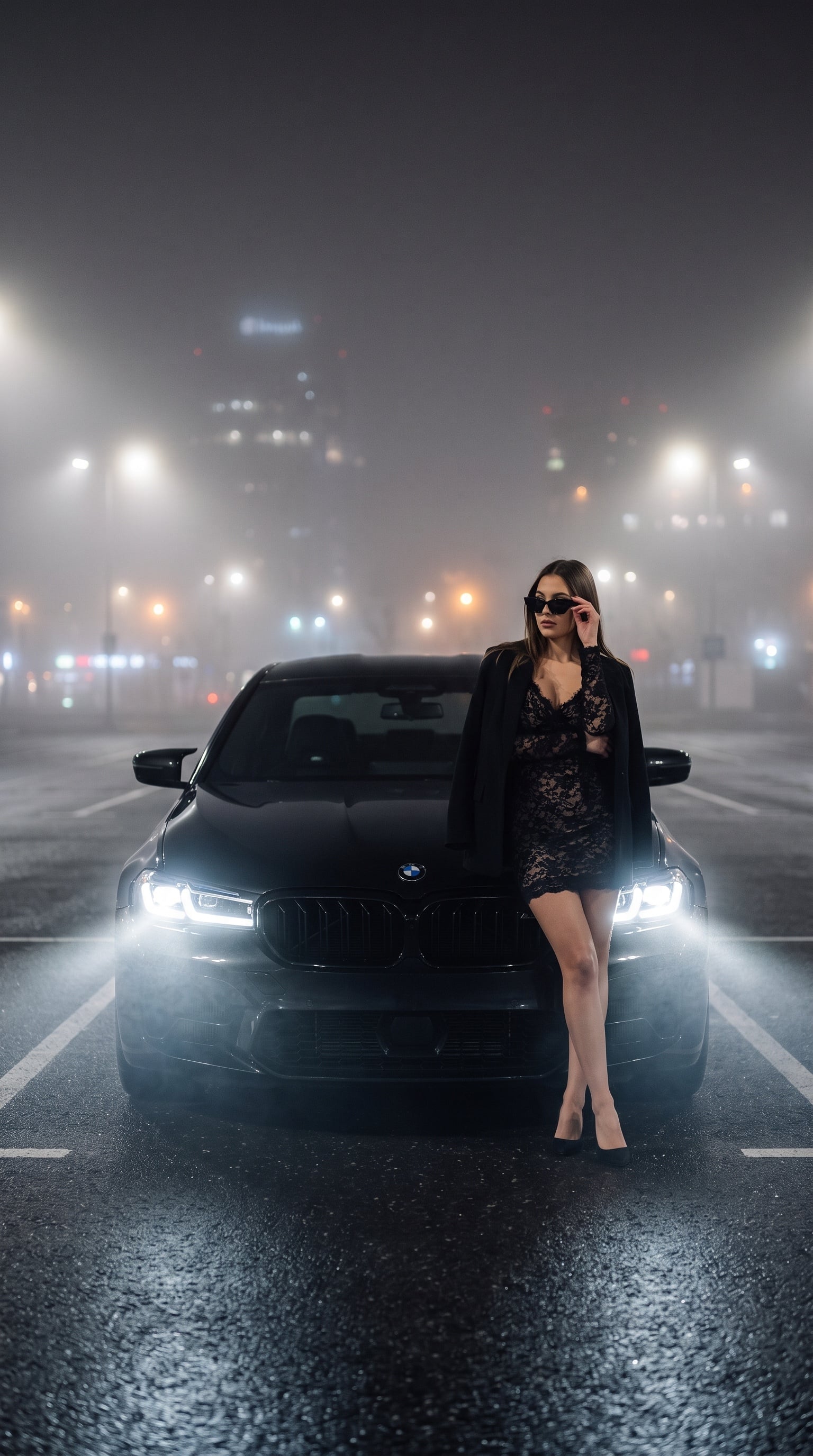 Шаблон «Фото у BMW M5» — пример результата нейросети