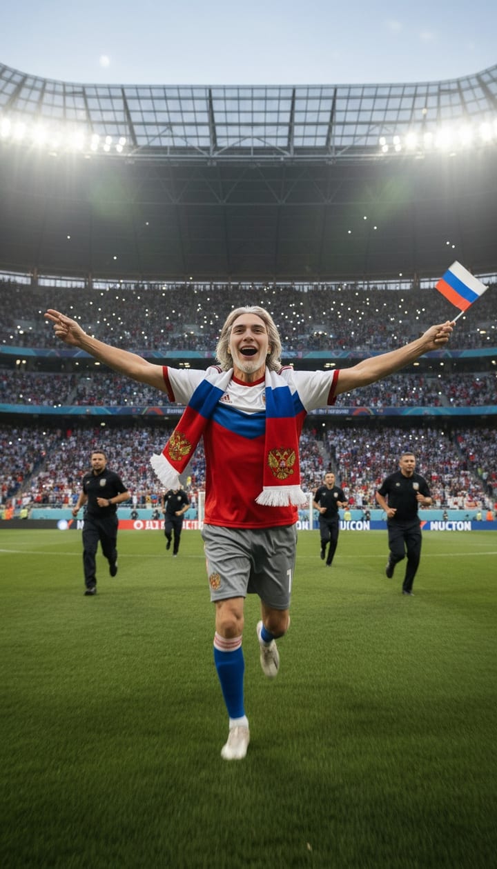 Видео-тренд «Дед прорывается на поле» — пример ролика