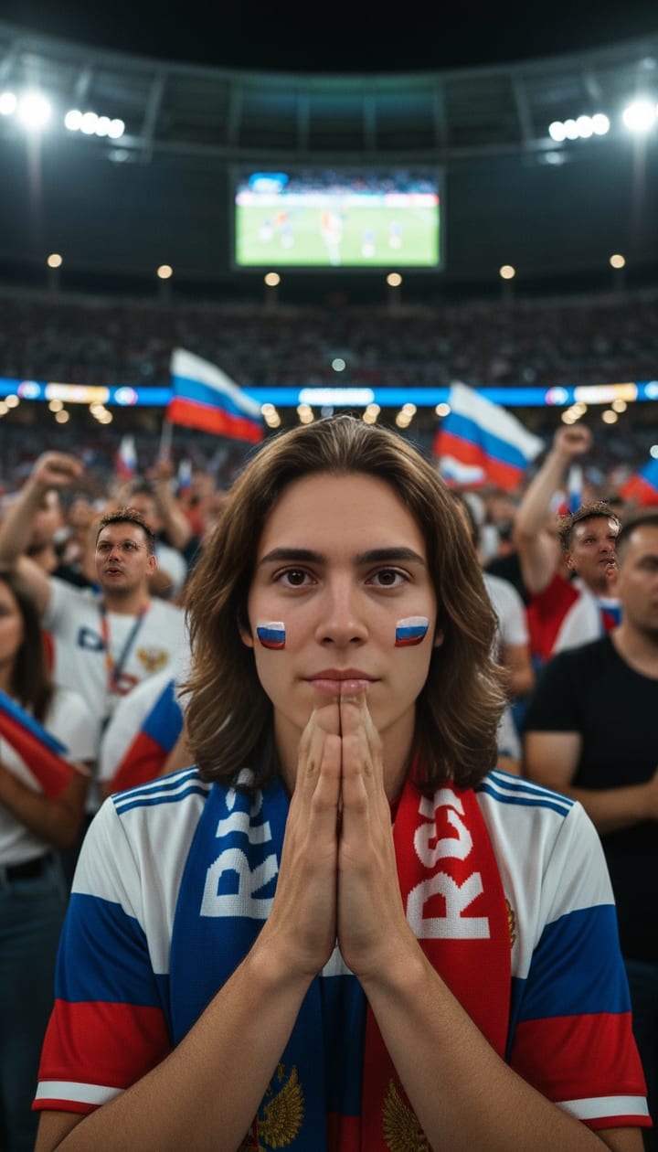 Видео-тренд «Болельщик на трибуне» — пример ролика