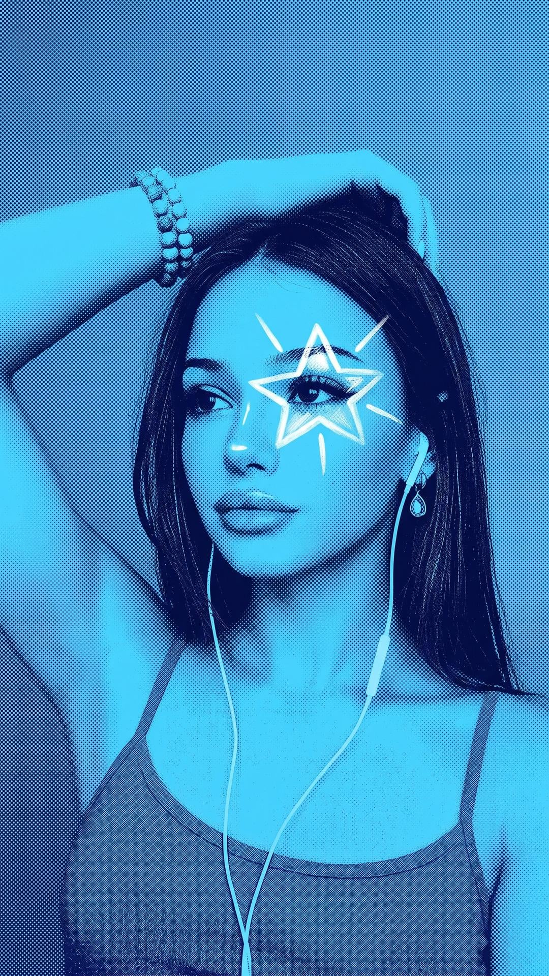 Шаблон «Blue Star ⭐️» — пример результата нейросети