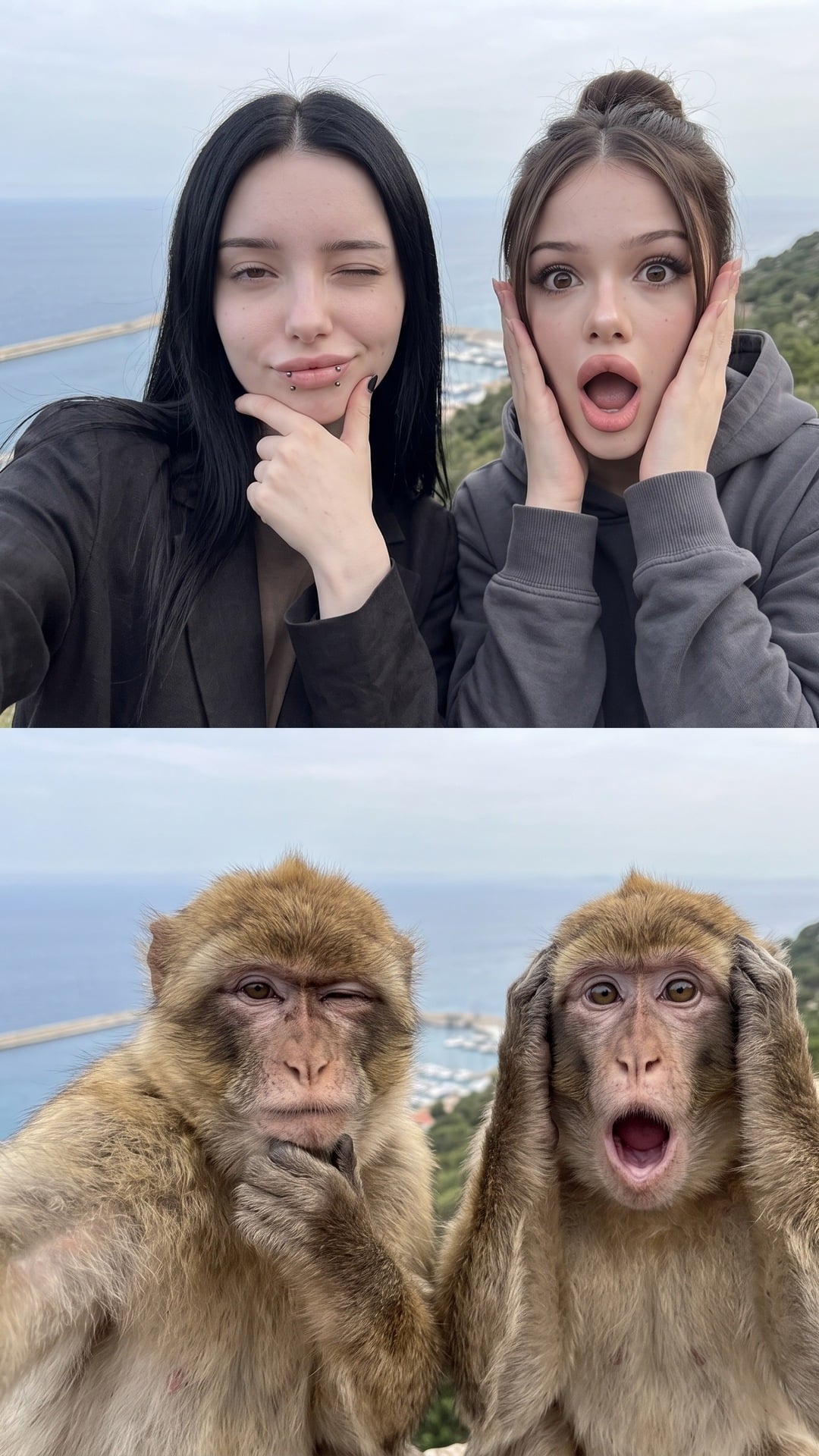 Шаблон «Мы обезьянки 🐒» — пример результата нейросети