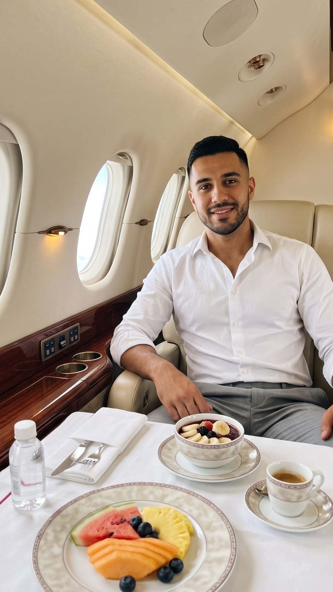 Шаблон «Частный джет ✈️» — пример результата нейросети