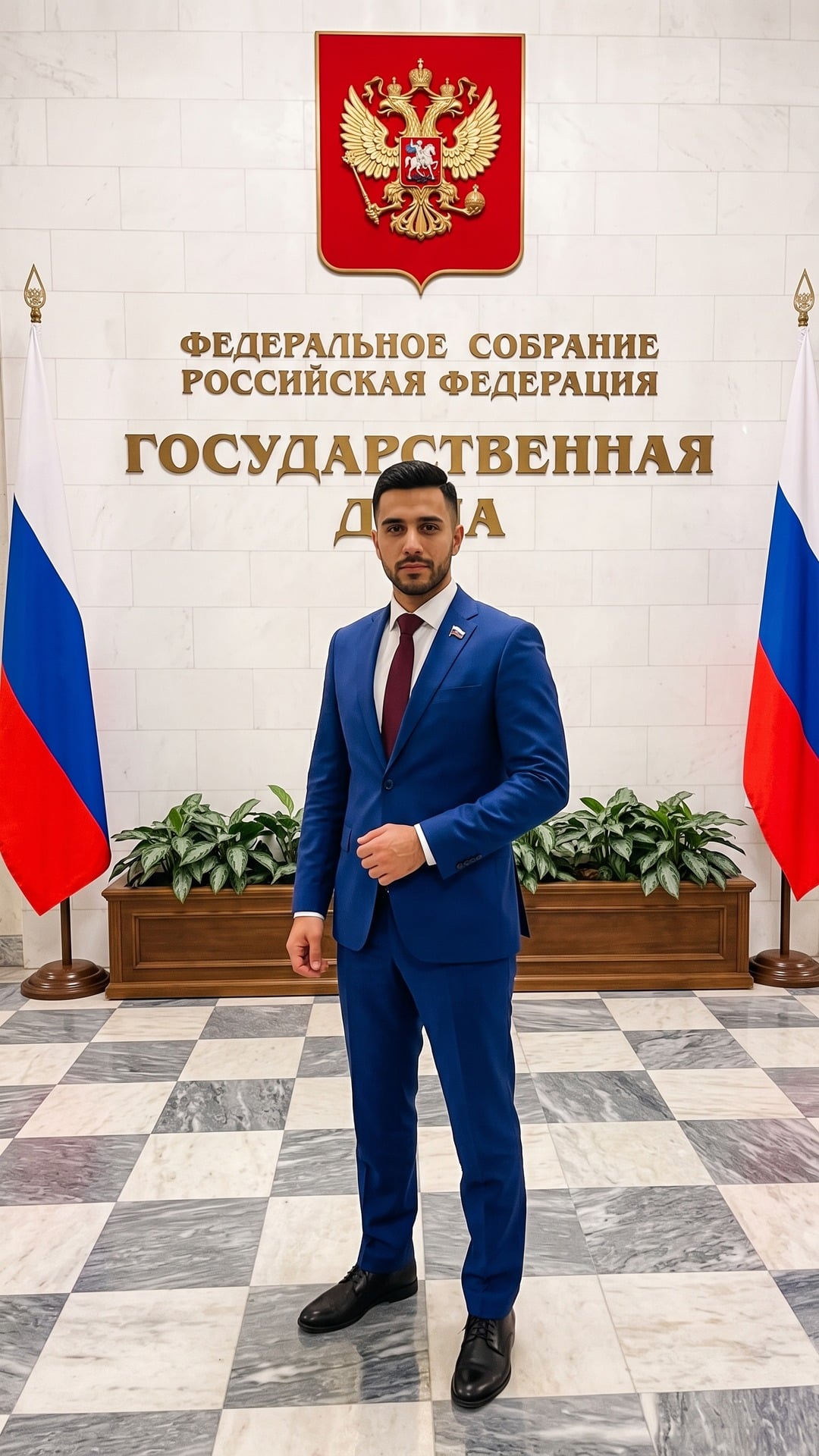 Шаблон «Депутат 🇷🇺» — пример результата нейросети