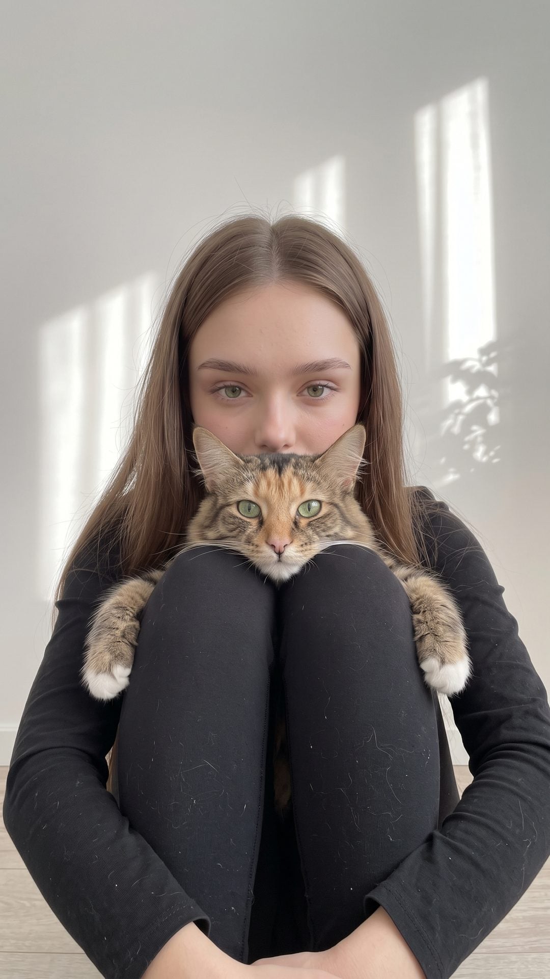 Шаблон «Пушистик и я 🐾» — пример результата нейросети