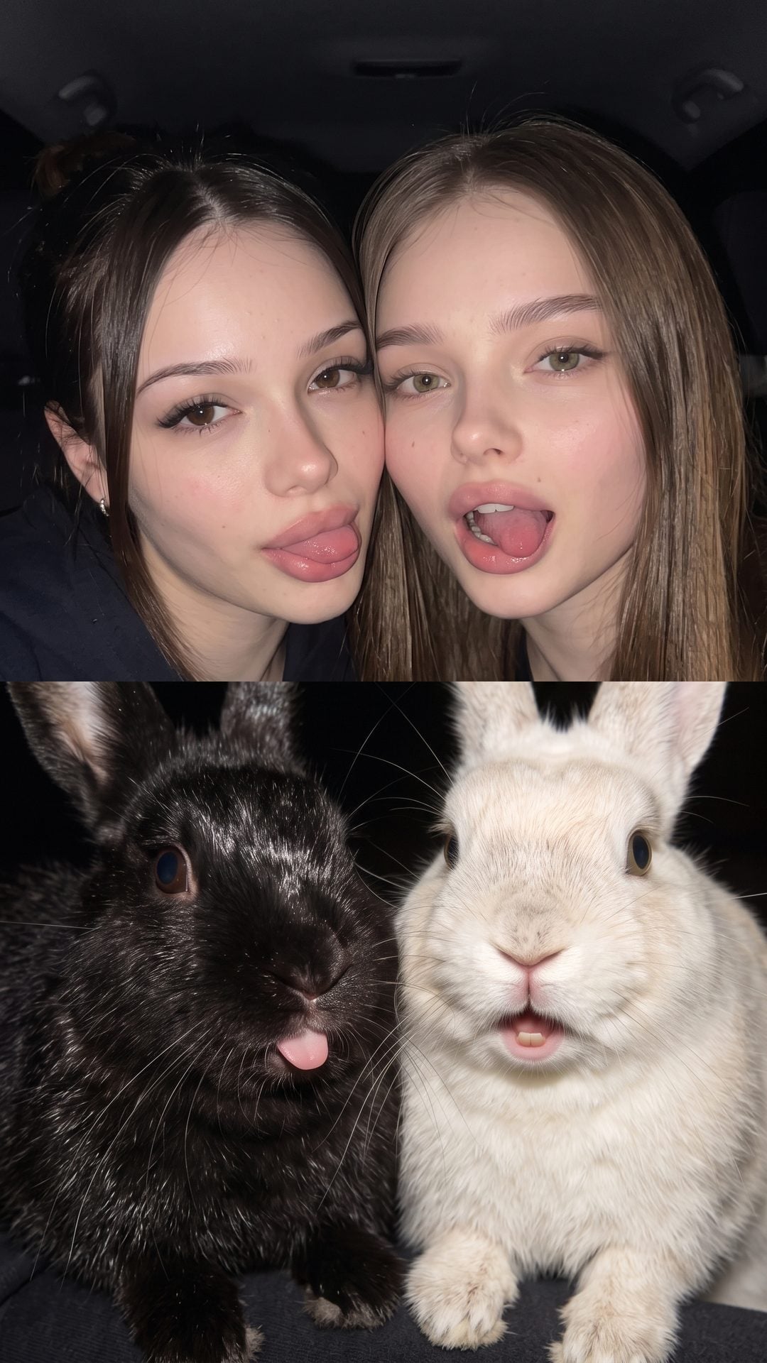 Шаблон «Мы зайки 🐰🐰» — пример результата нейросети